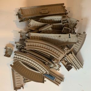 SOLD 30pc Plastic Train Track Set